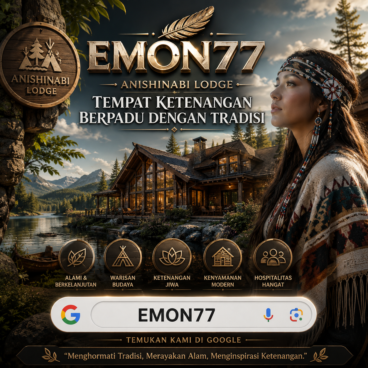 EMON77: Anishinabi Lodge – Tempat Ketenangan Berpadu dengan Tradisi